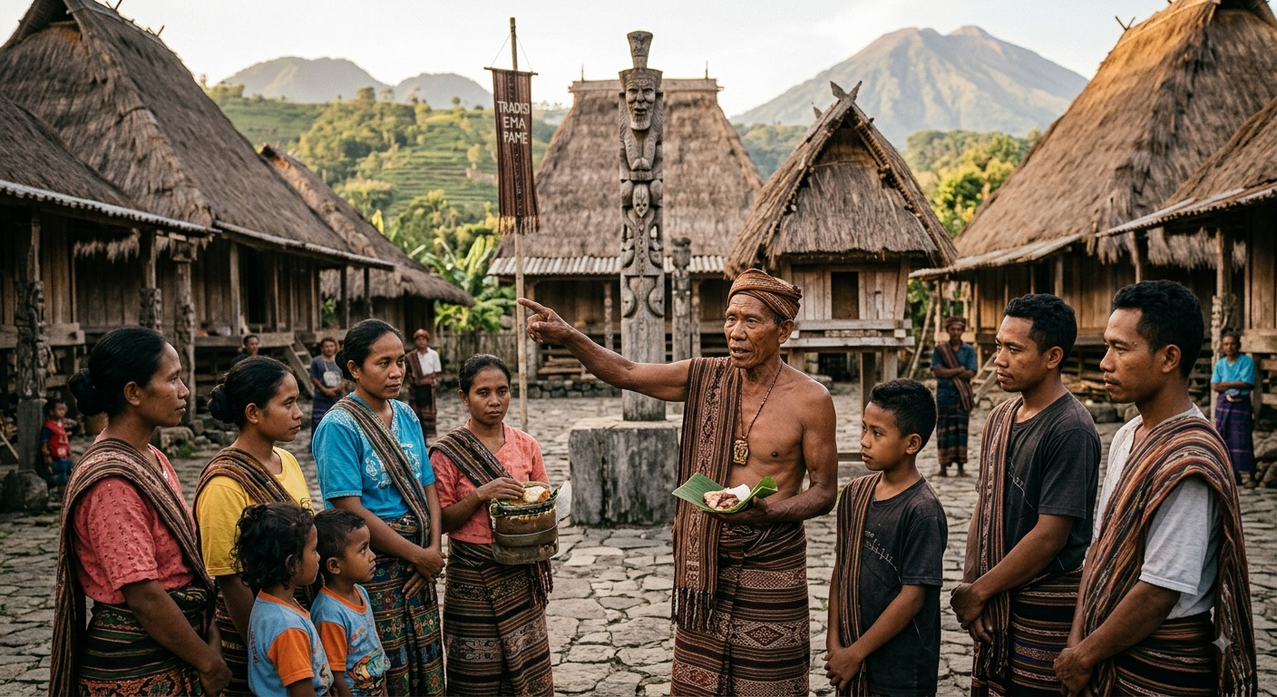Ema Pame dan Harmoni Rumah Adat dalam Masyarakat Bajawa