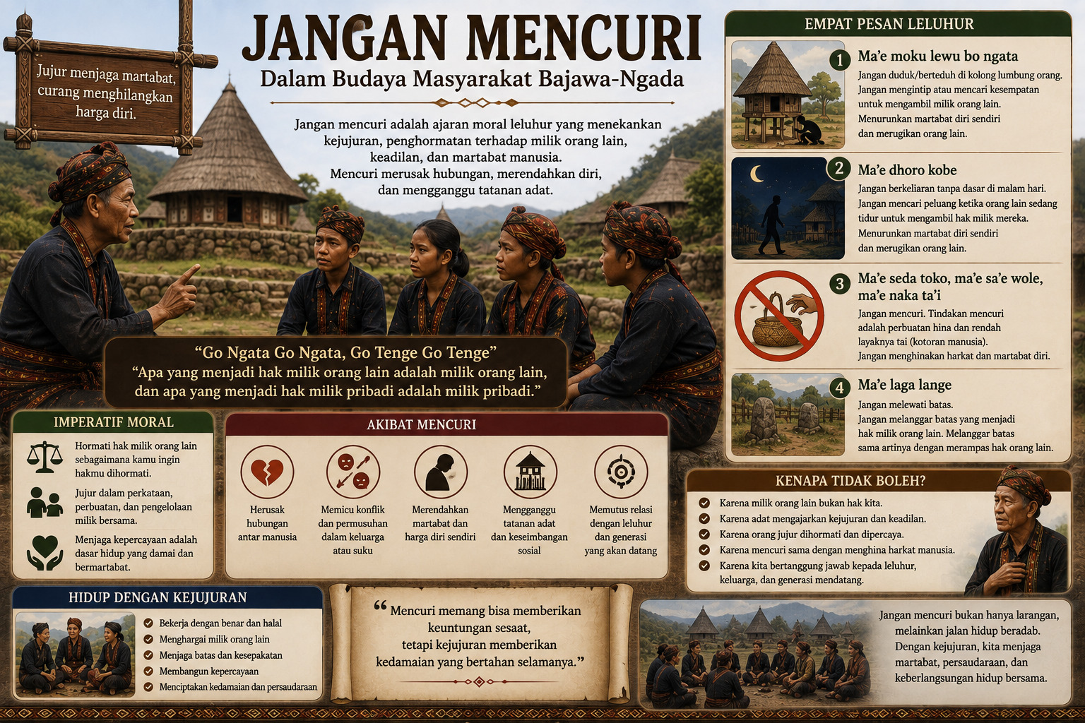 Adat, Martabat, dan Larangan Mencuri bagi Masyarakat Bajawa-Ngada