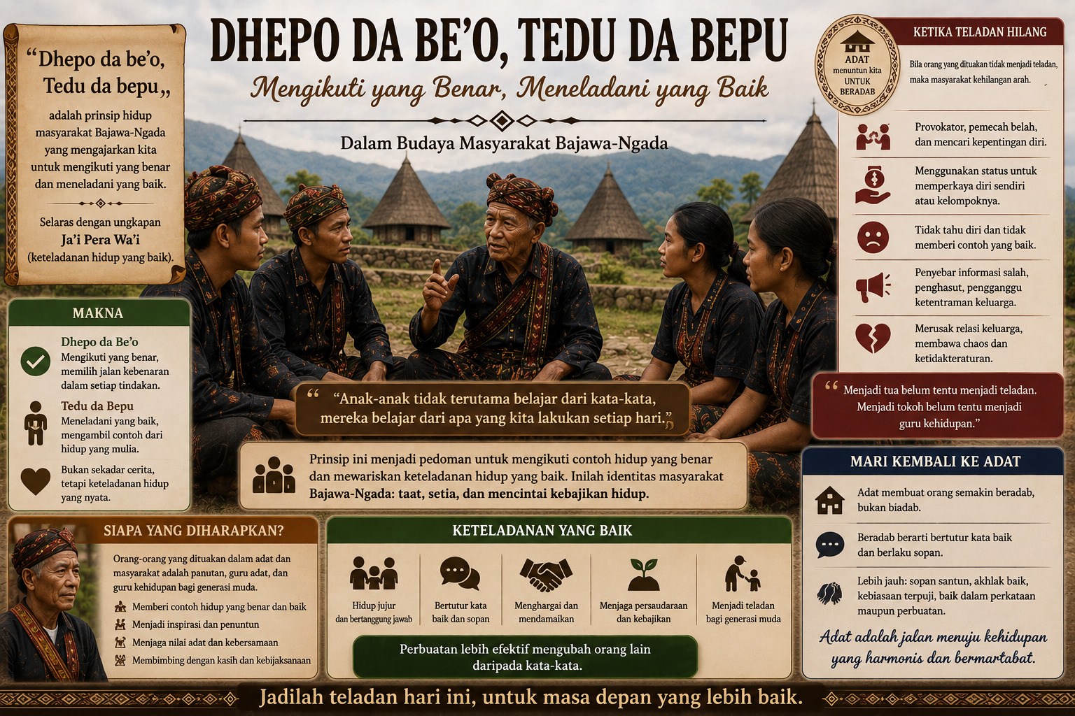 Dhepo da Be’o, Tedu da Bepu: Moralitas Tokoh Adat Bajawa