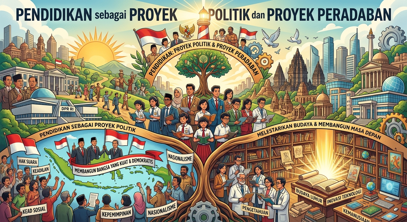 Pendidikan Indonesia: Proyek Politik atau Proyek Peradaban?
