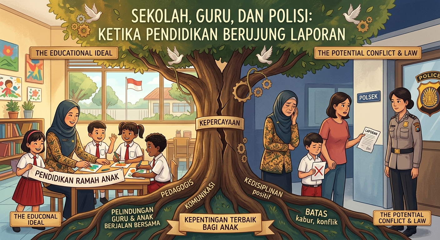Sekolah, Guru, Polisi: Ketika Pendidikan Berujung Laporan