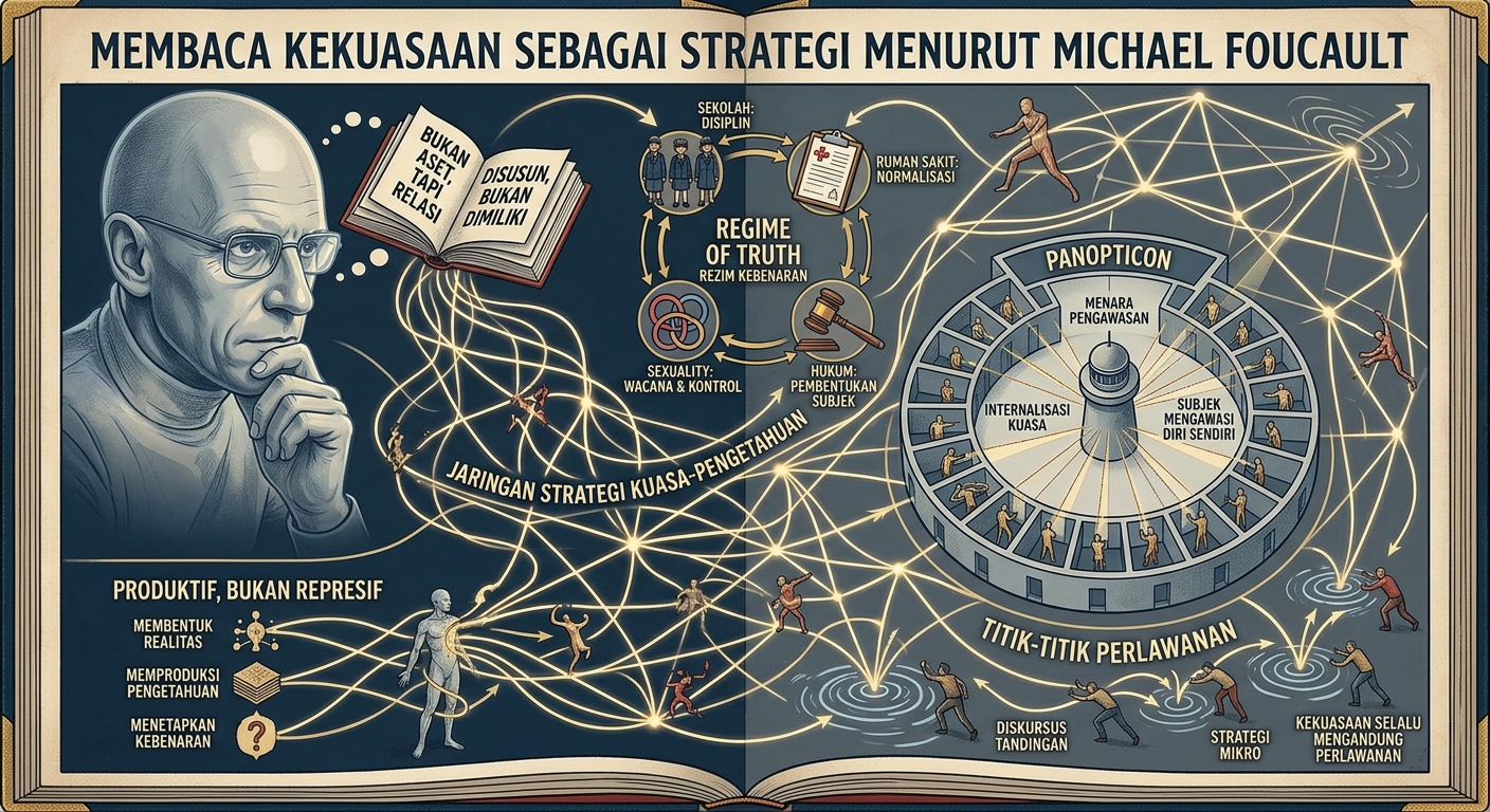 Membaca Kekuasaan sebagai Strategi menurut Michael Foucault