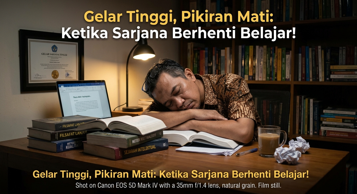 Gelar Tinggi, Pikiran Mati: Ketika Sarjana Berhenti Belajar!