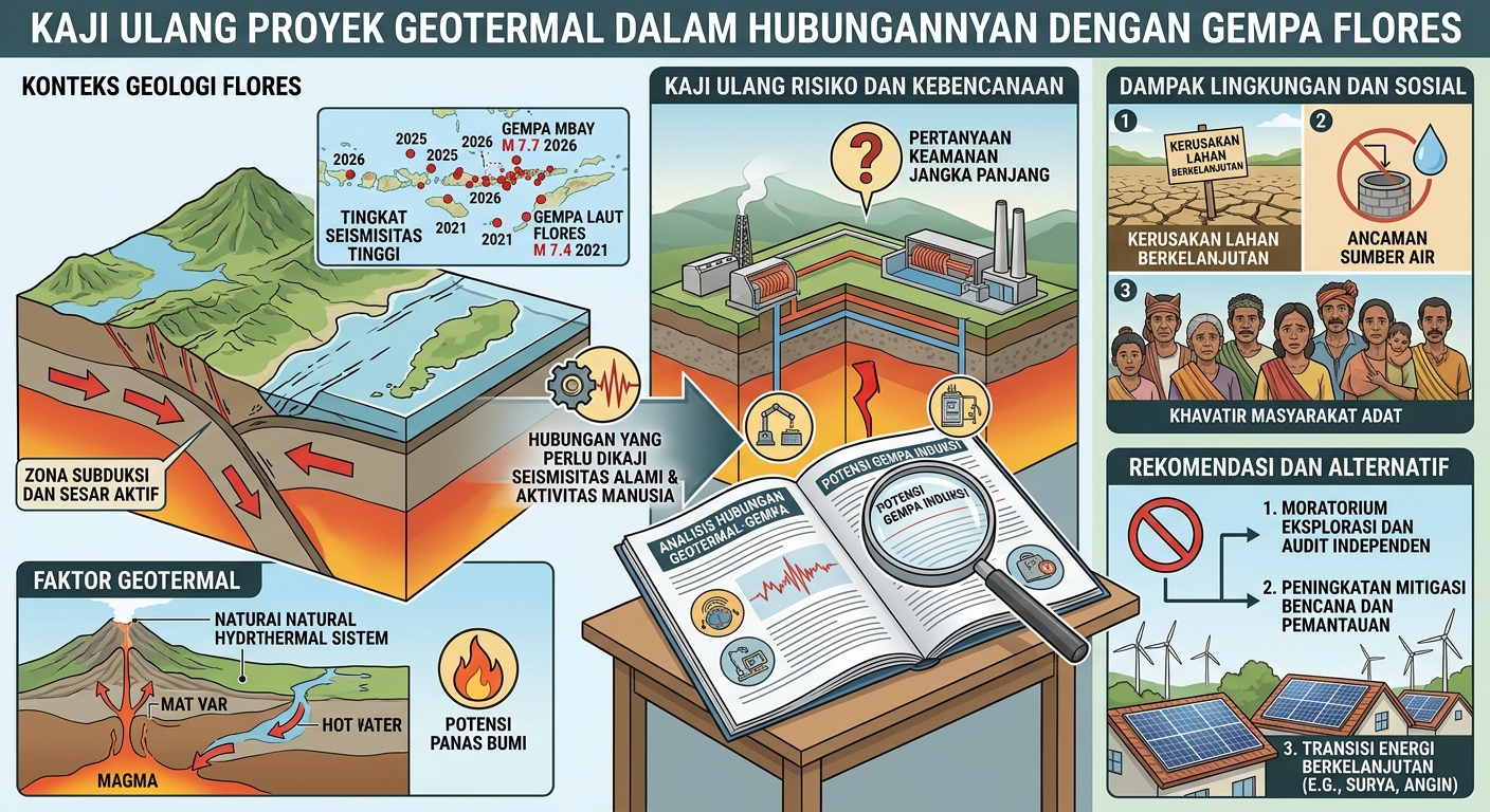 Gempa Flores dan Geotermal: Saatnya Proyek Dikaji Ulang