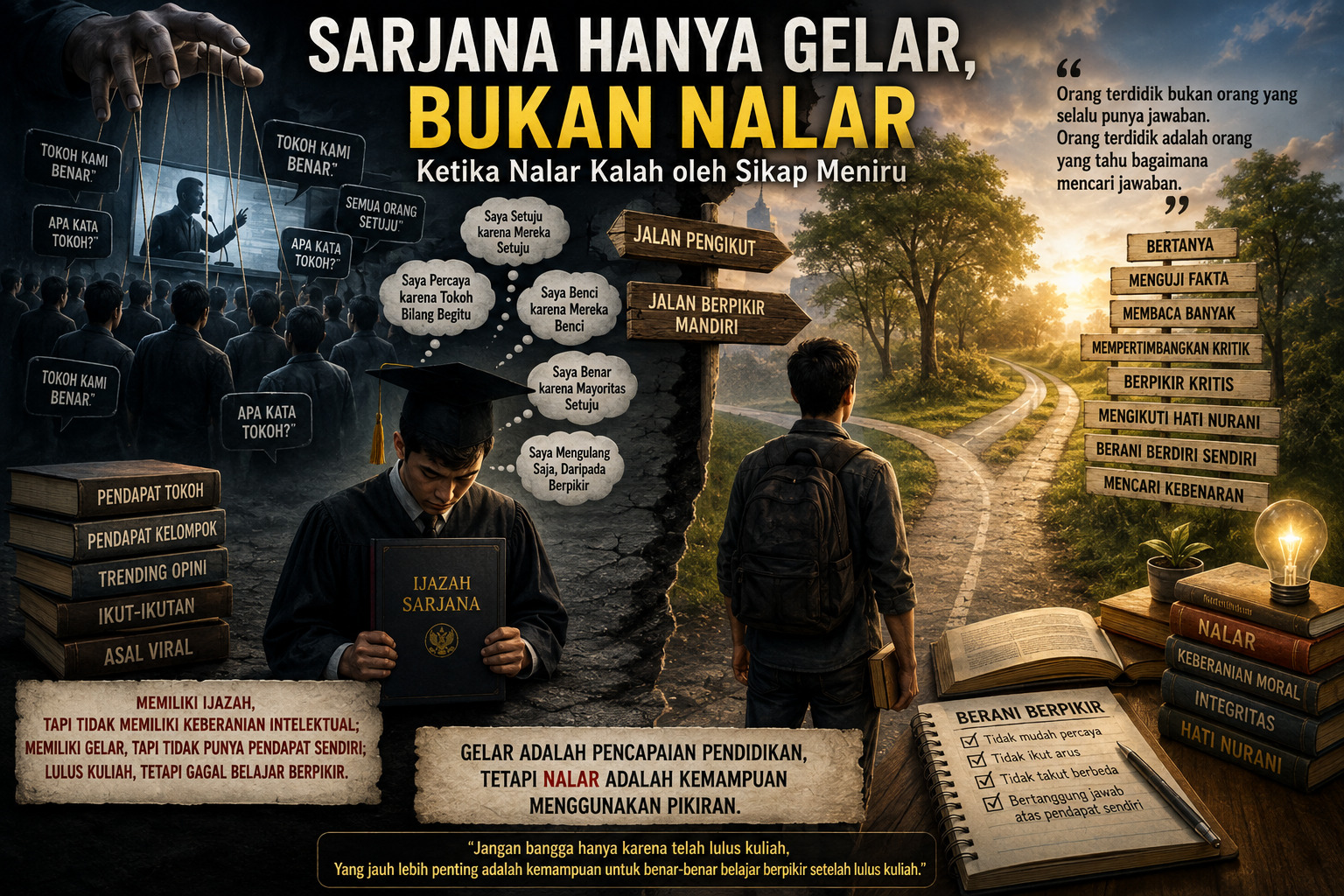 Sarjana Hanya Gelar: Ketika Nalar Kalah oleh Sikap Meniru