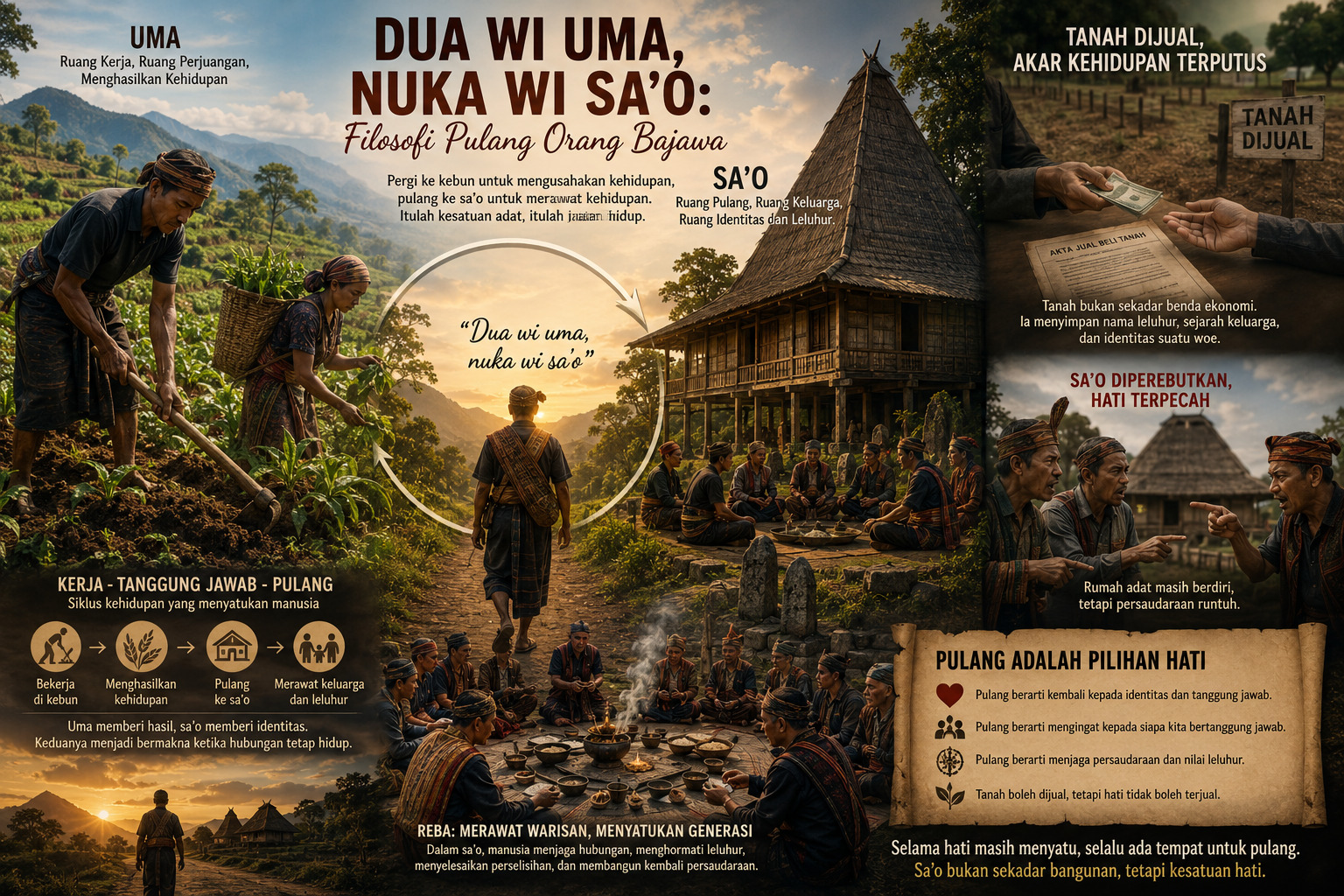 Dua Wi Uma, Nuka Wi Sa’o: Filosofi Pulang Orang Bajawa