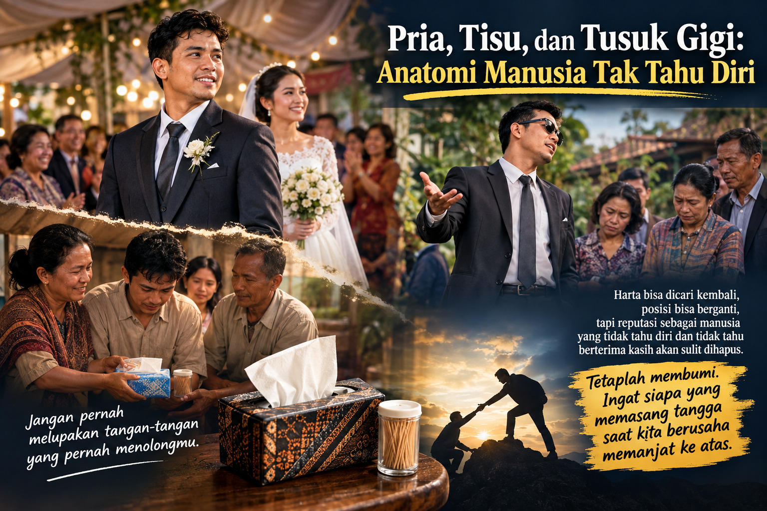 Pria, Tisu, dan Tusuk Gigi: Anatomi Manusia Tak Tahu Diri