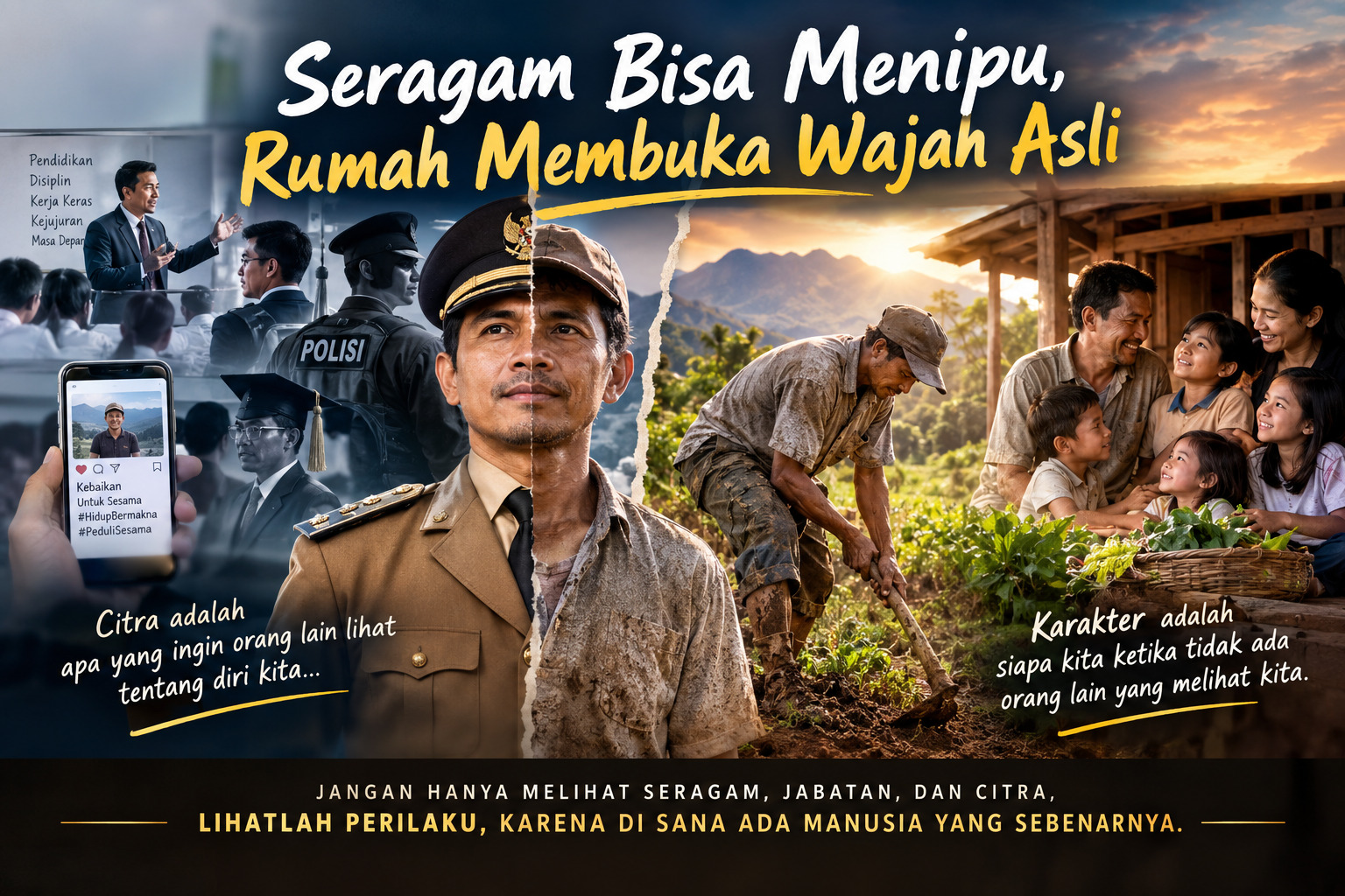Seragam Bisa Menipu, Rumah Membuka Wajah Asli