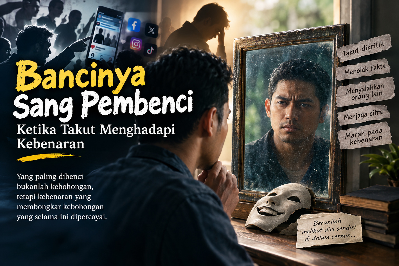 Bancinya Sang Pembenci: Ketika Takut Menghadapi Kebenaran